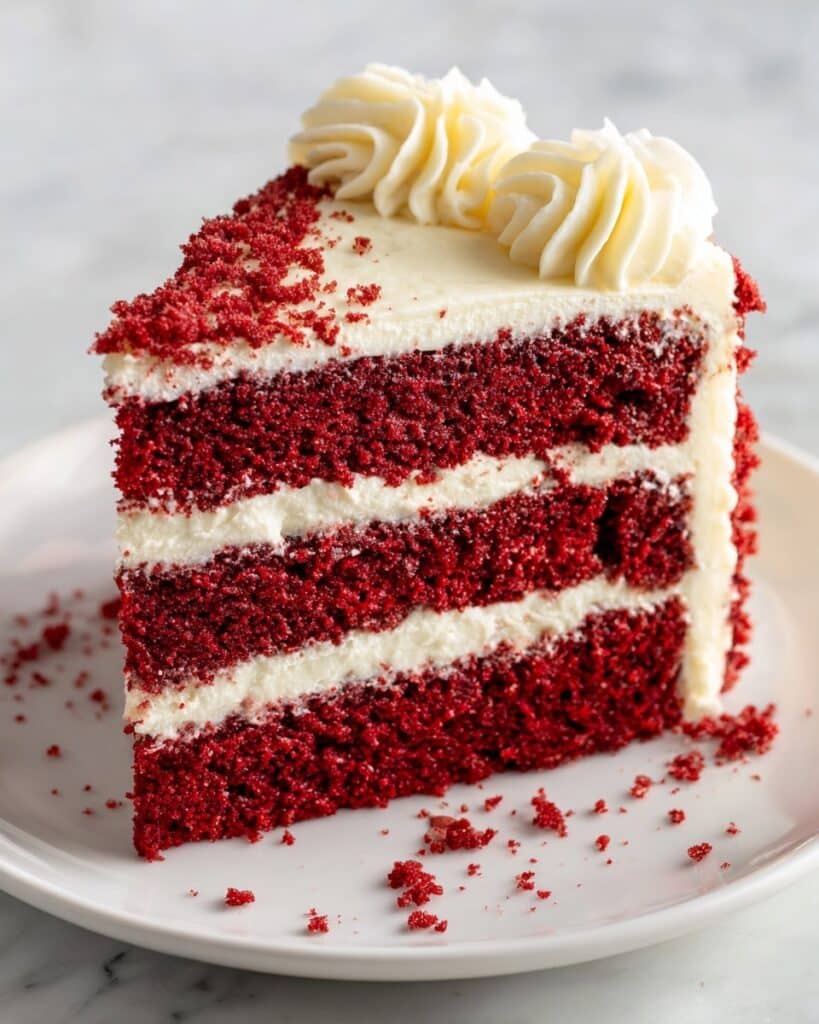 Red Velvet Cake with Cream Cheese Frosting Recipe
