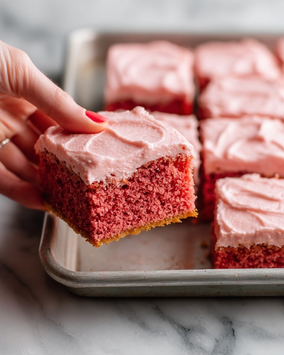 Strawberry Texas Sheet Cake Recipe