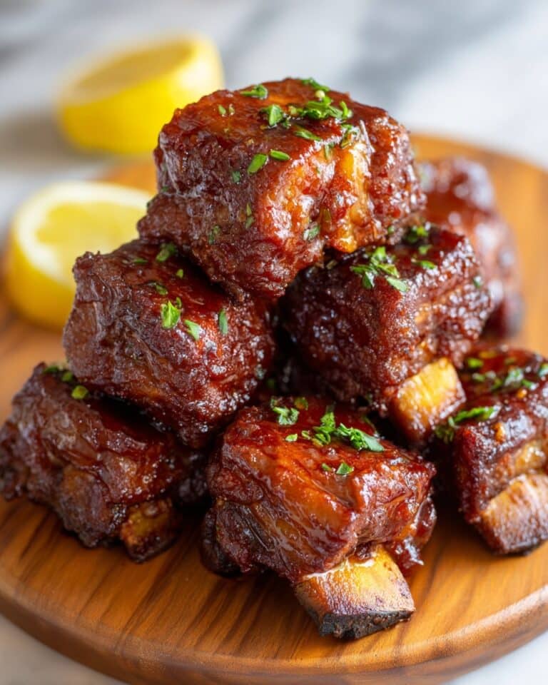Tender Braised Pork Spare Ribs in Coconut Water Recipe