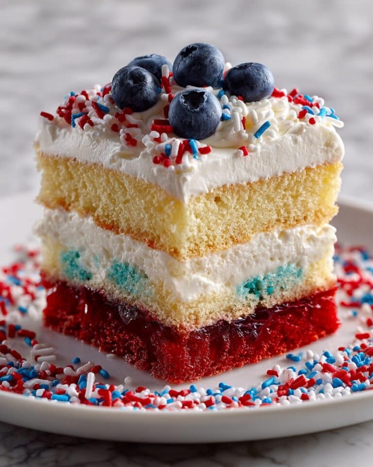 Red White and Blue Poke Cake Recipe