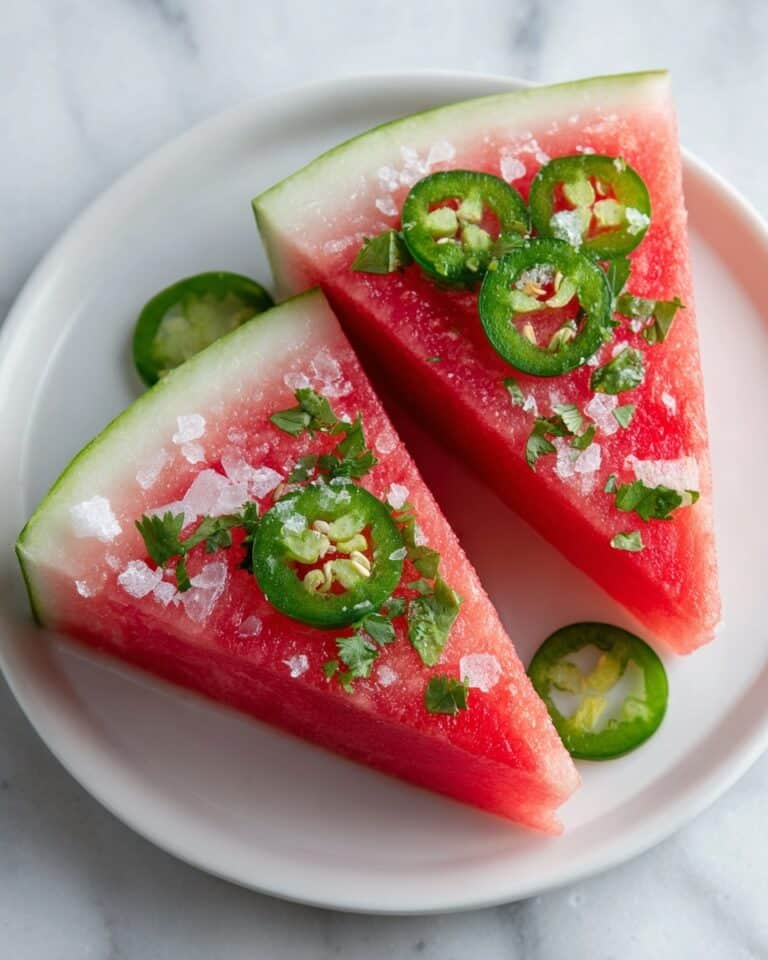 Spicy Watermelon Salad with Cilantro and Lime Recipe