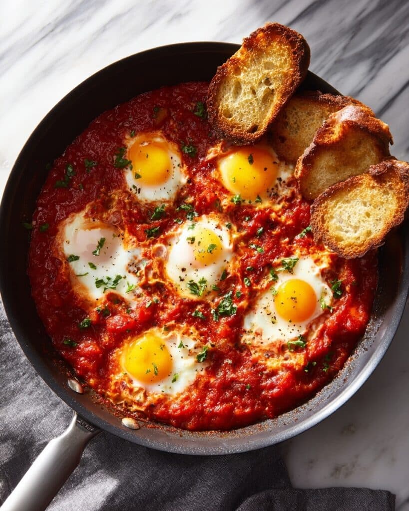 Homemade Eggs in Purgatory: Spicy Tomato and Spinach Shakshuka Recipe
