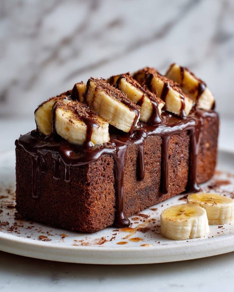 Indulgent Chocolate & Caramelised Banana Bread Recipe