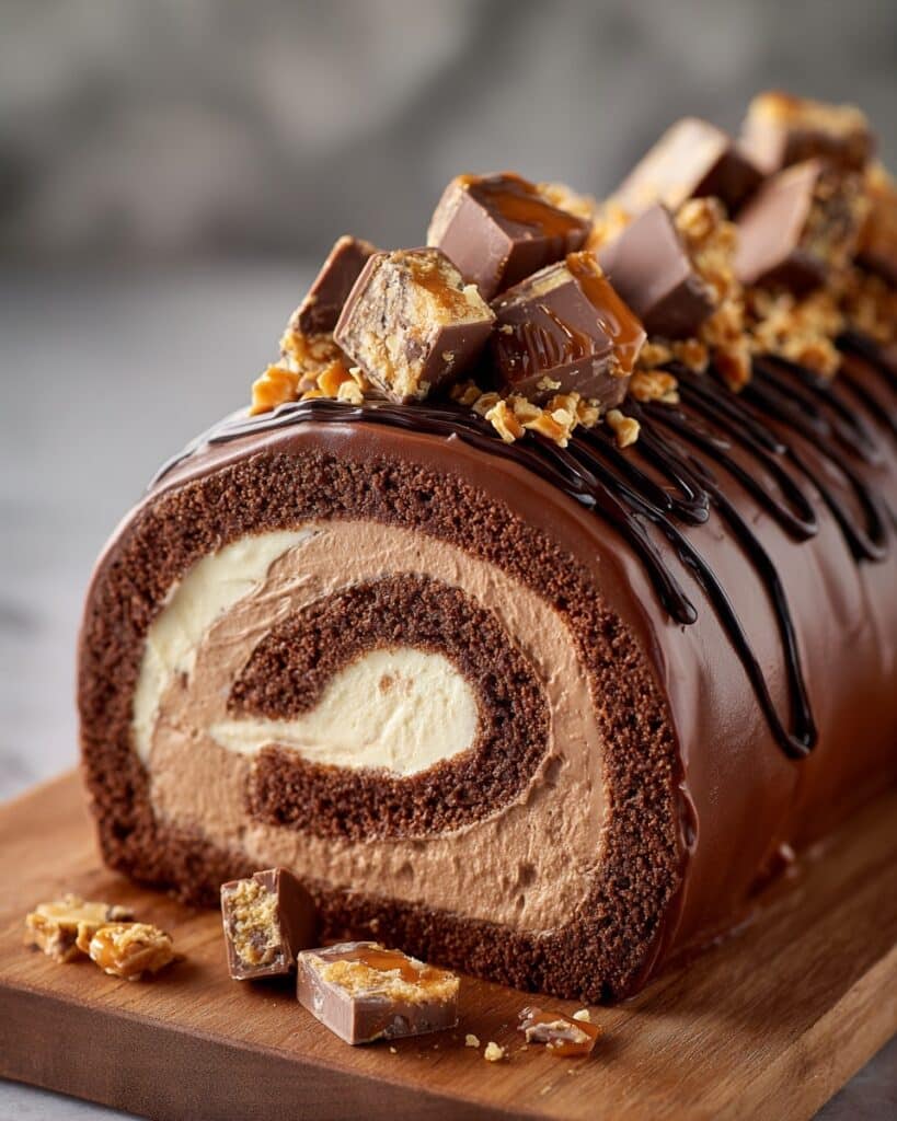 Decadent Peanut Butter Cup Chocolate Roll Recipe