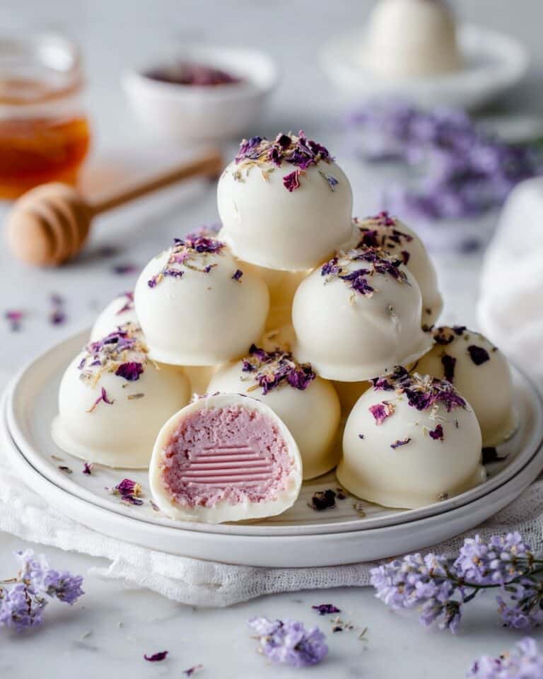 Honey Lavender White Chocolate Truffles Recipe
