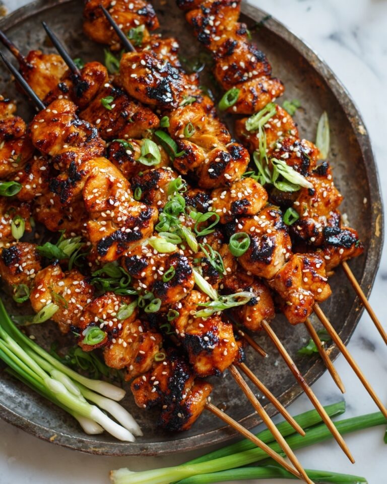 Honey Garlic Asian Chicken Kabobs Recipe