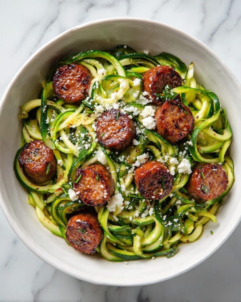 Chicken Sausage Zucchini Pasta: 25-Minute Healthy Delight Recipe