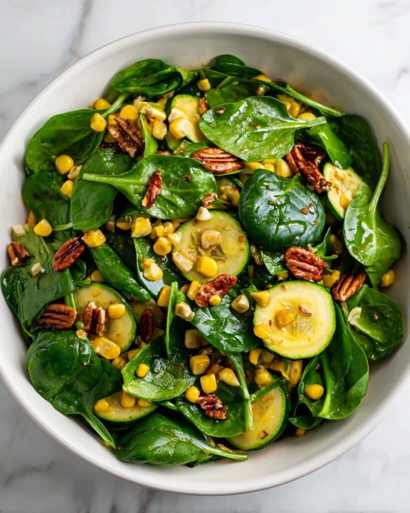 Grilled Zucchini Salad with Cannellini Beans, Basil, Pecans, and Lemon Dressing Recipe