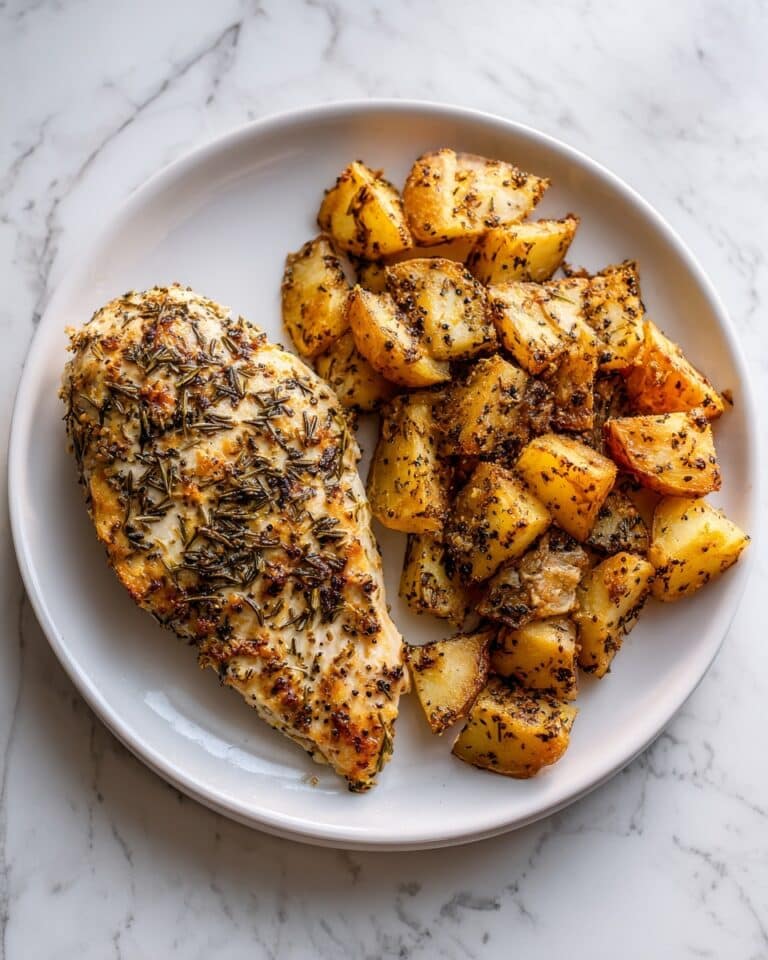Greek Lemon Herb Chicken and Potatoes Recipe