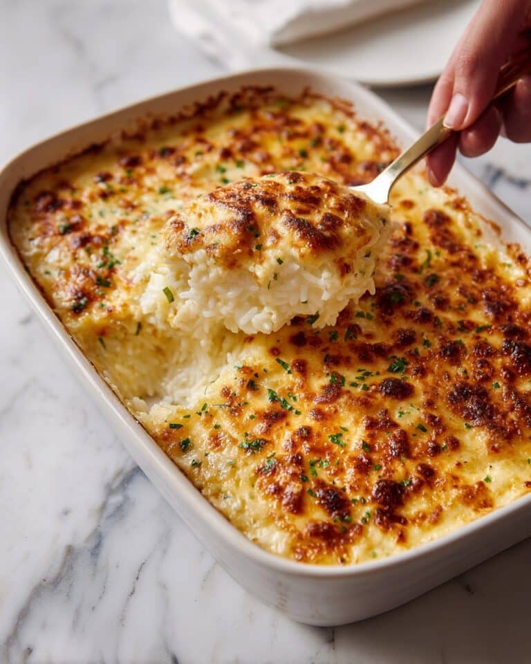 Garlic Cheddar Mashed Potato Bake Recipe