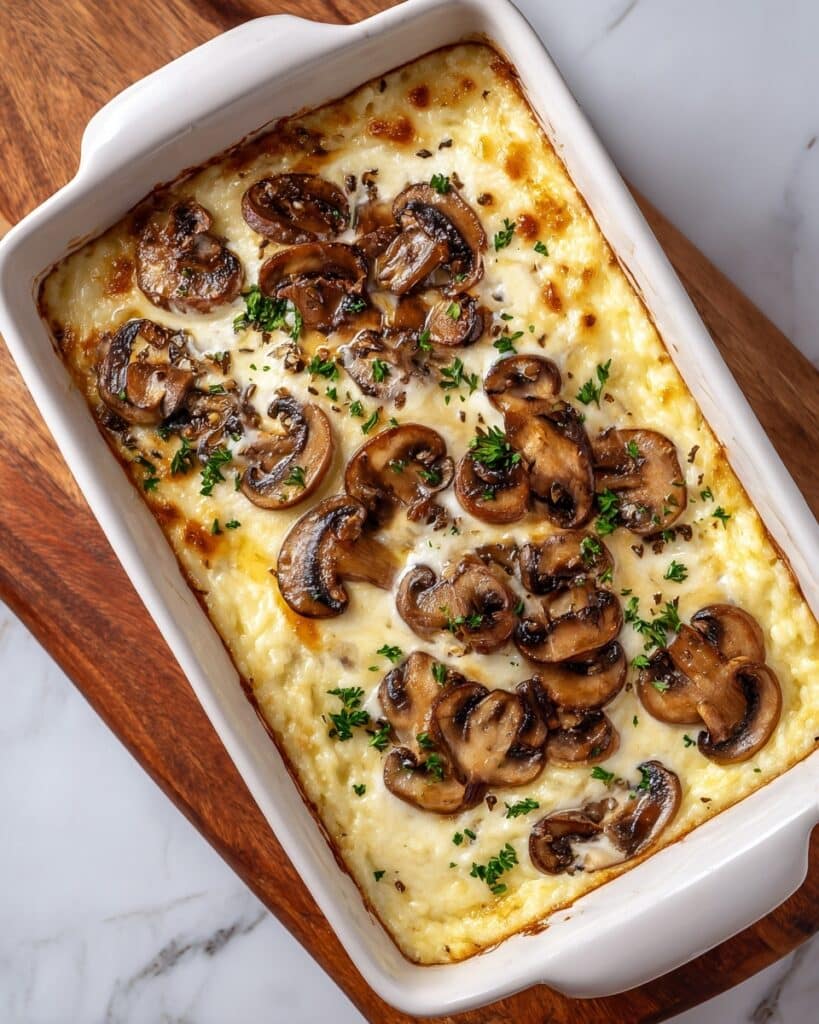 Creamy Beef & Mushroom Rice Bake for Ultimate Comfort Nights Recipe
