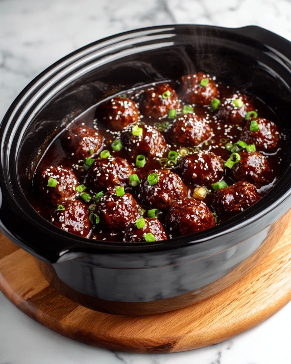 Asian Crockpot Meatballs Recipe