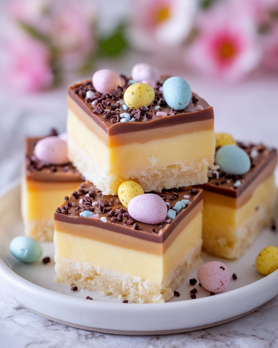 Mini Egg Millionaire’s Shortbread Recipe