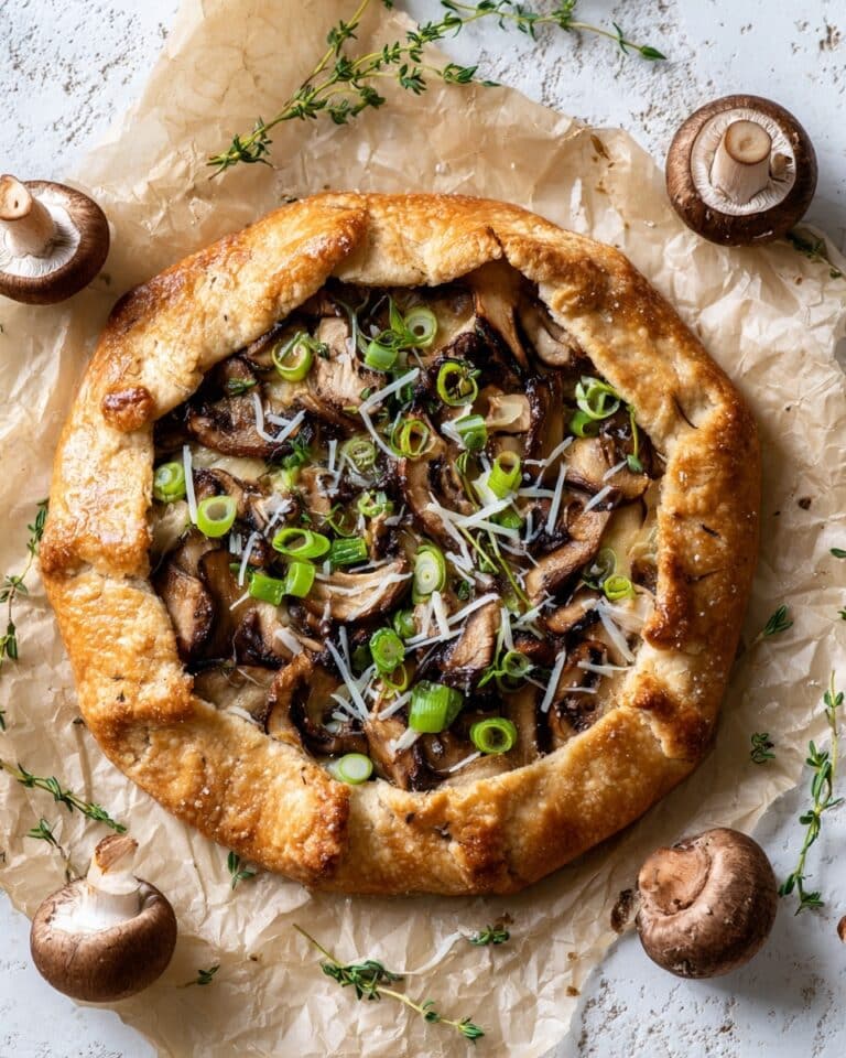 Spring Onion and Mushroom Galette Recipe