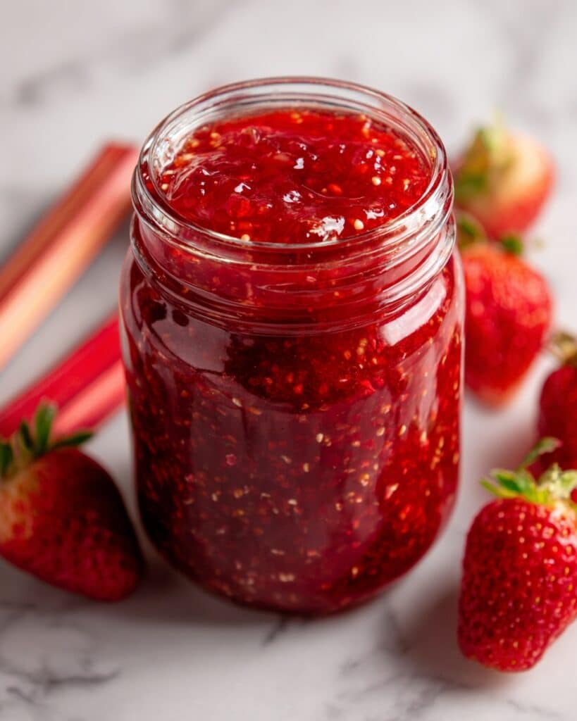 Strawberry Rhubarb Jam Recipe