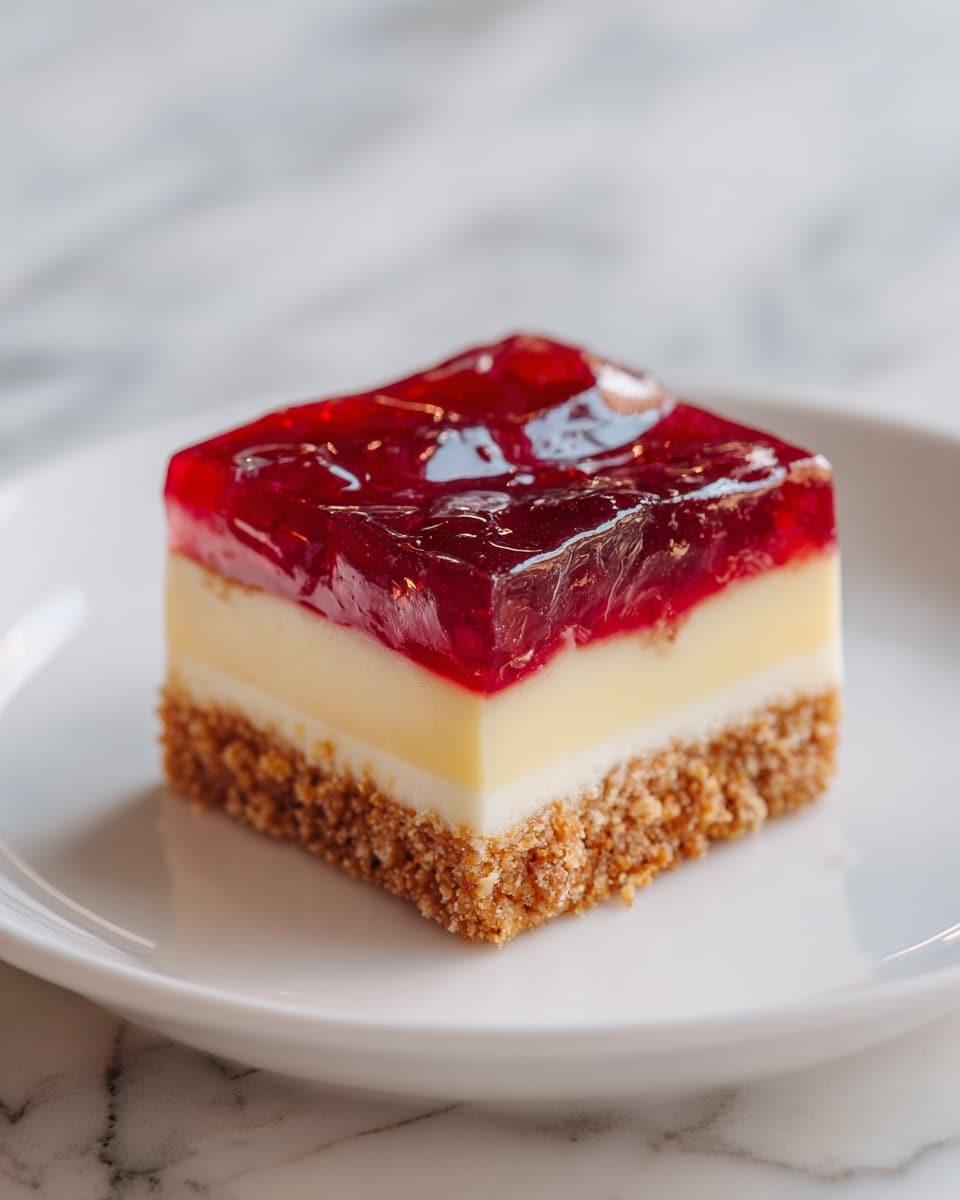 No Bake Rhubarb Cheesecake Squares Recipe