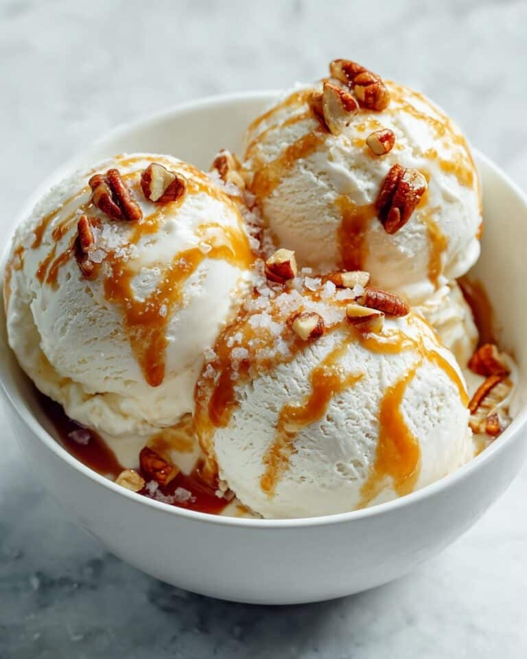 Creamy No-Churn Salted Caramel Ice Cream Recipe