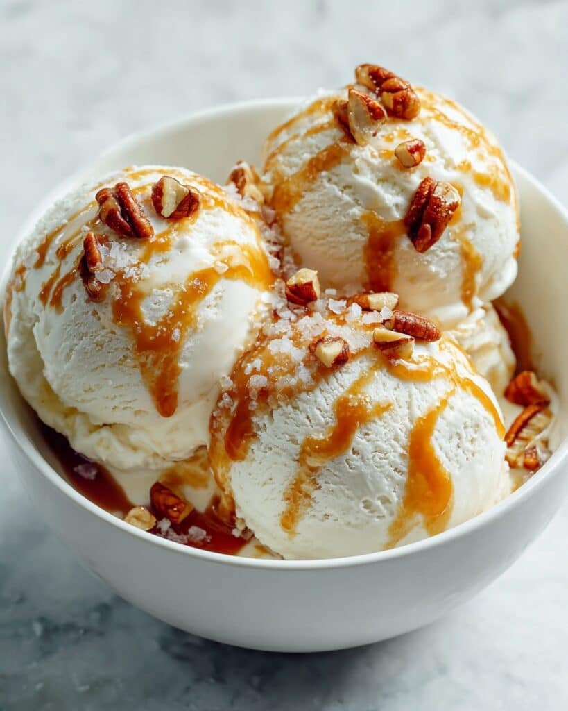 Creamy No-Churn Salted Caramel Ice Cream Recipe