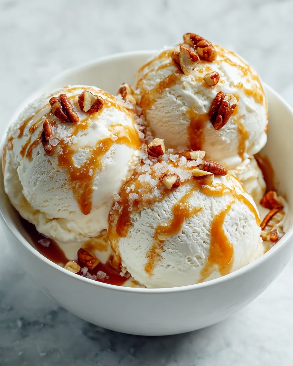 Creamy No-Churn Salted Caramel Ice Cream Recipe