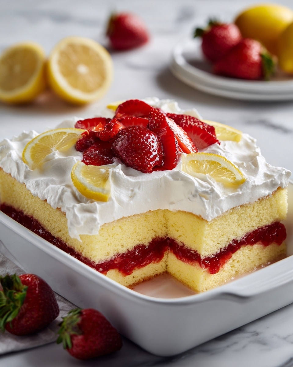 Homemade Strawberry Poke Cake Without Jello Recipe