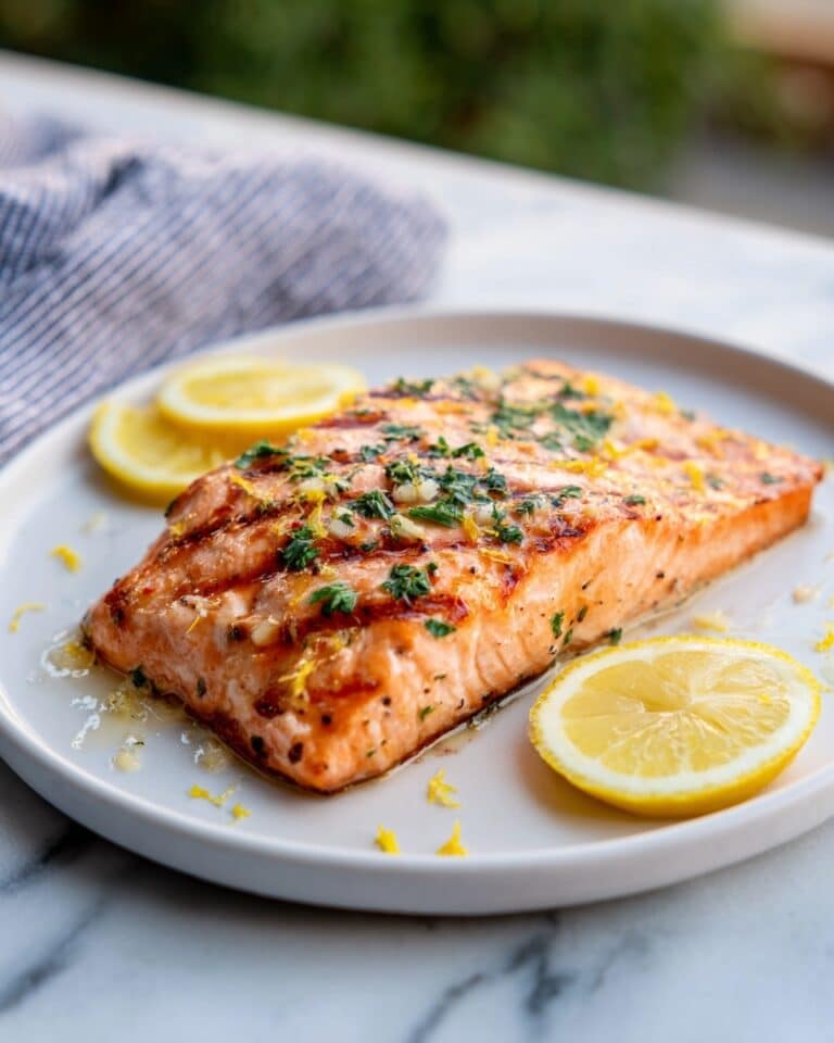 Zesty Grilled Honey Mustard Salmon Delight Recipe