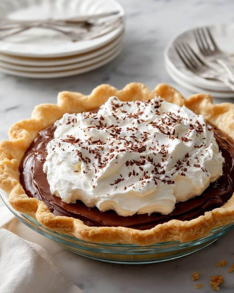 No-Bake Chocolate Pudding Pie Recipe