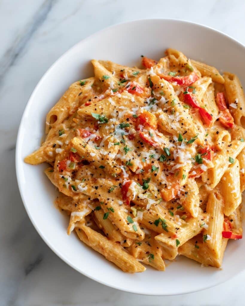 Creamy Roasted Red Pepper Pasta (30-Minute Recipe) Recipe