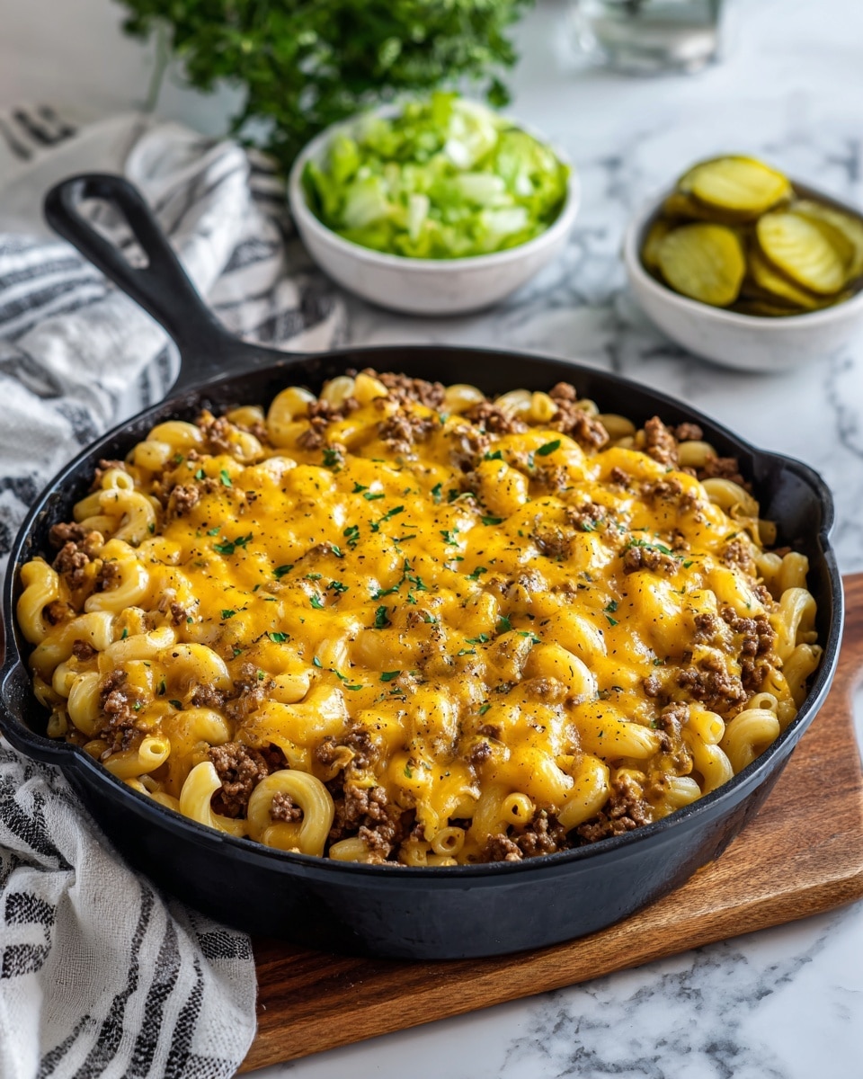 Cheeseburger Mac and Cheese – Easy and Creamy Recipe