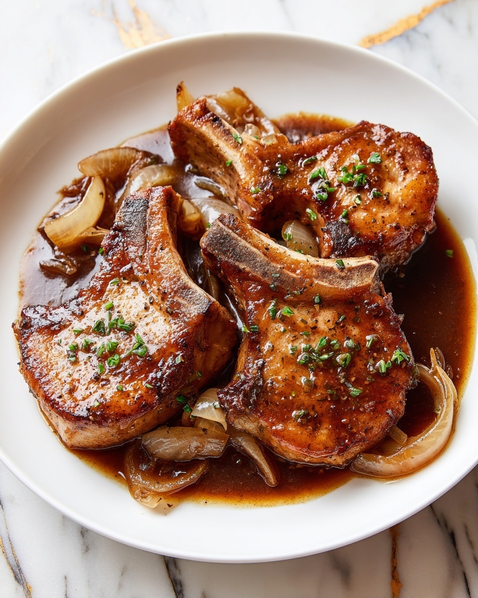 Crockpot Apple Butter Pork Chops Recipe