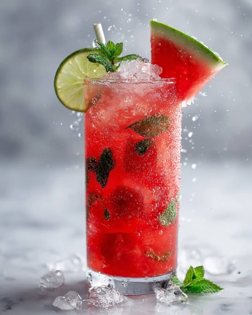 Watermelon Mojito with Fresh Mint Recipe
