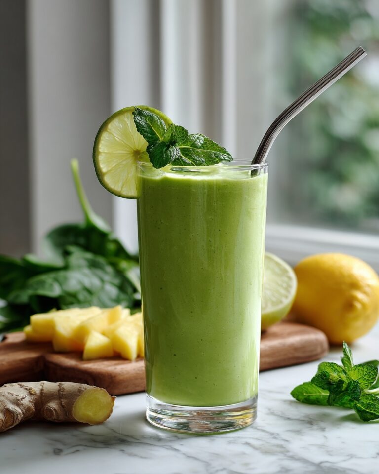 Simply Delicious Green Detox Smoothie for a Refreshing Start Recipe