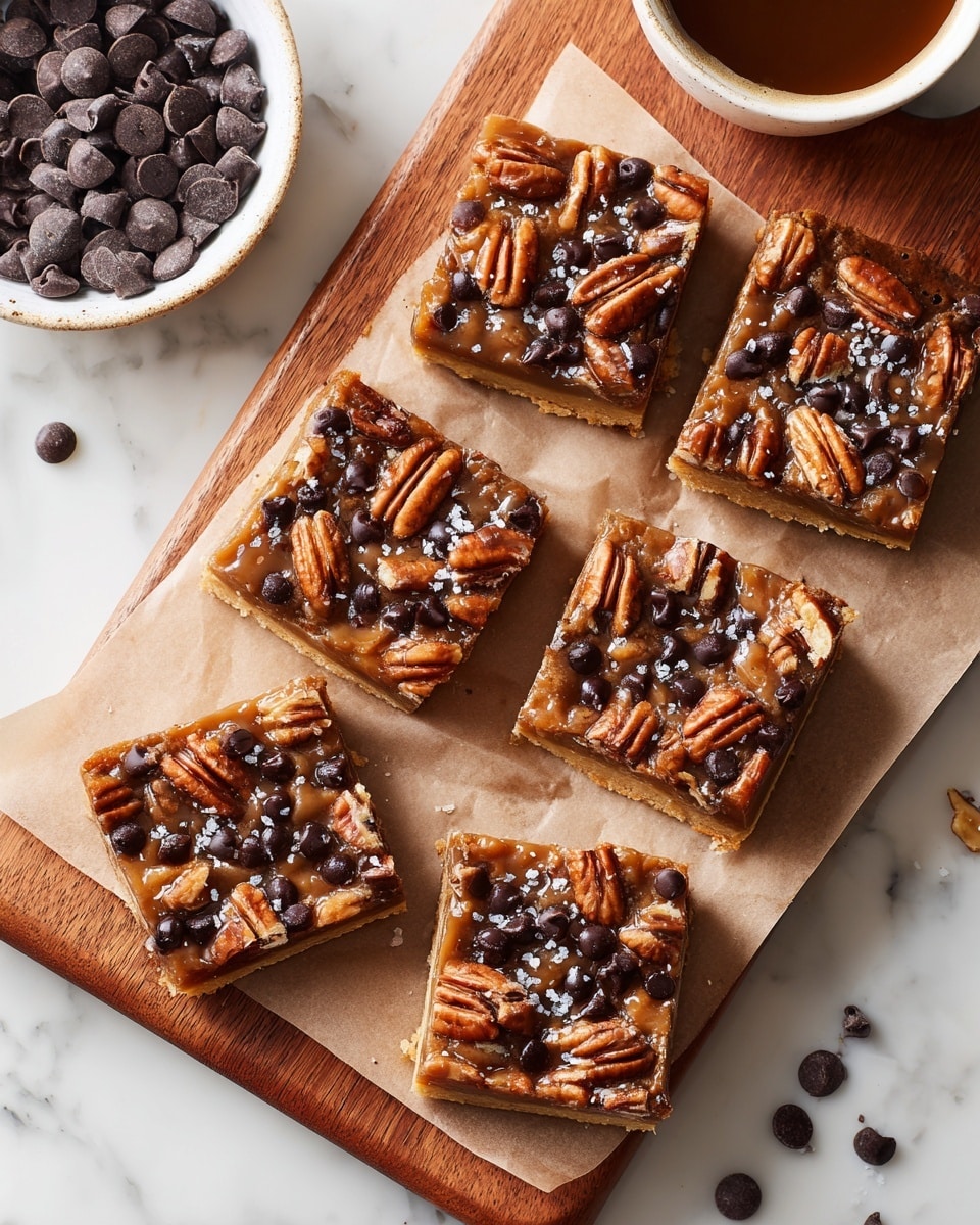 Salted Chocolate Pecan Bars Recipe