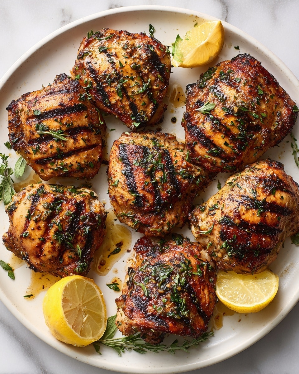 Grilled Lemon Chicken Thighs Recipe