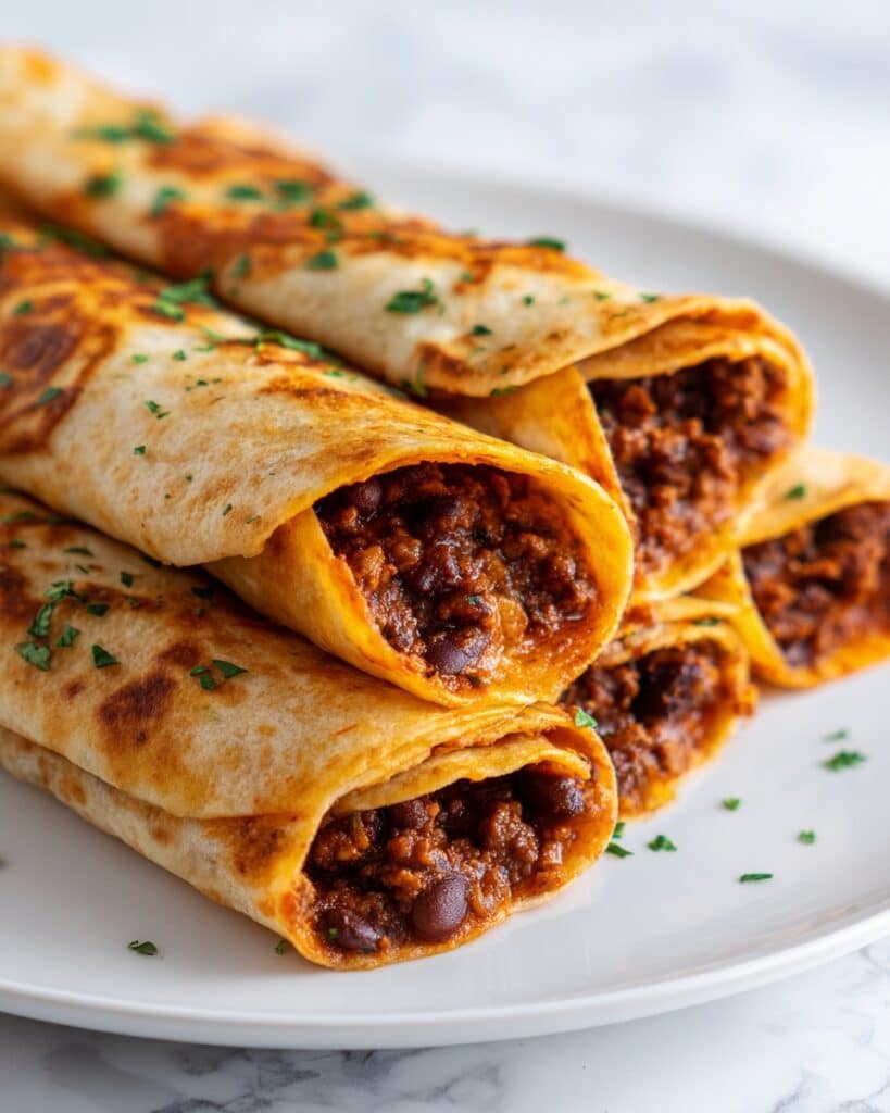 Beef and Bean Burritos Recipe