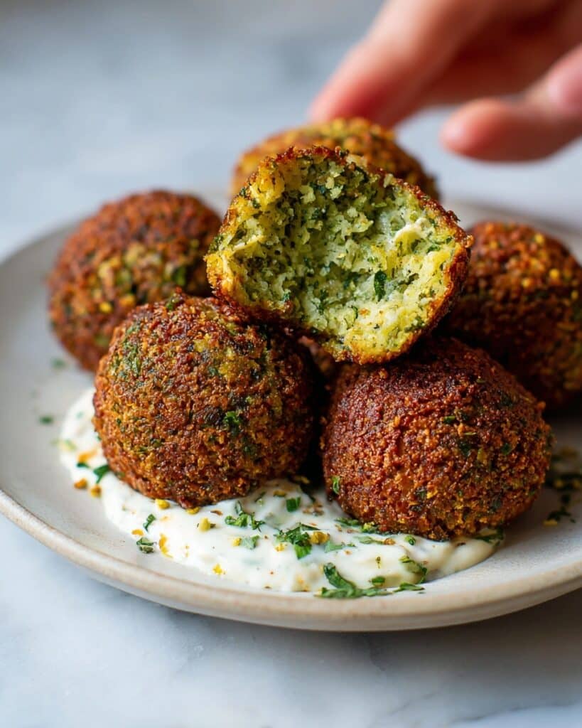 Baked Greek Lentil Meatballs with Tzatziki Recipe