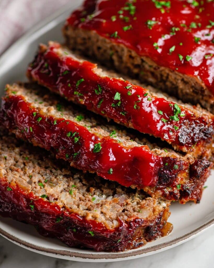 Cheddar Cheese Meatloaf with Spicy Sweet Chili Glaze Recipe