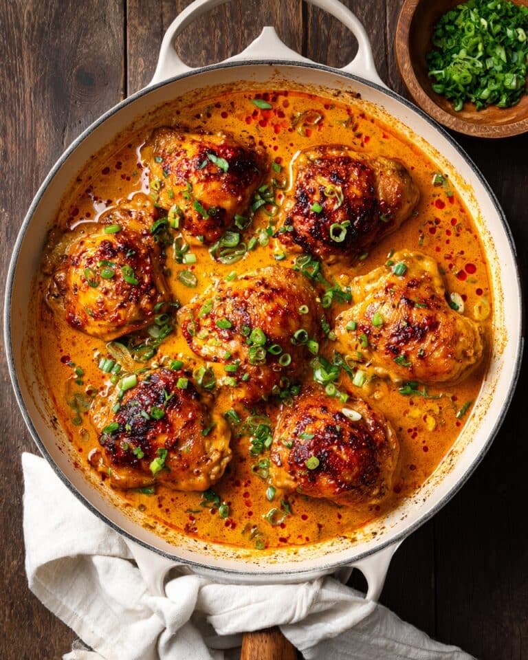 Skillet Bang Bang Chicken Thighs Recipe