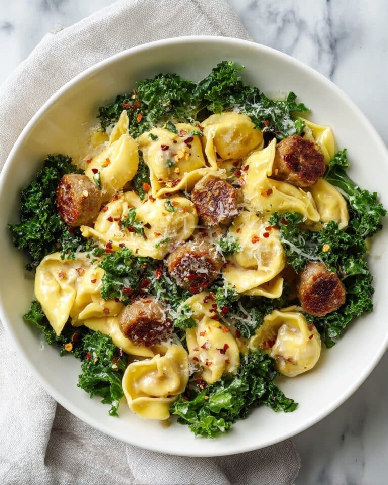 Brown Butter Tortellini with Sausage and Kale Recipe