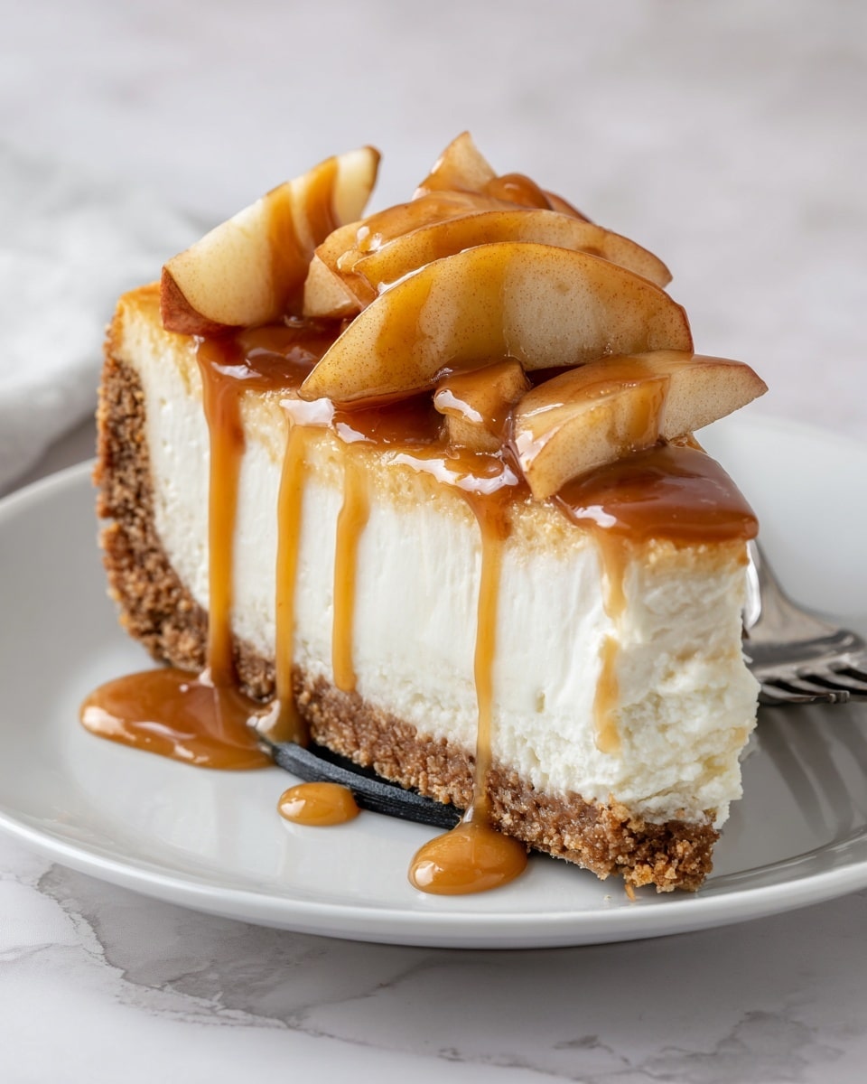 No Bake Caramel Apple Cheesecake Recipe