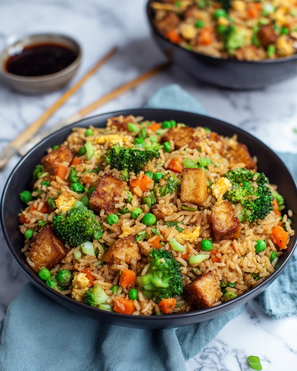 Vegetable Fried Rice with Tofu Recipe