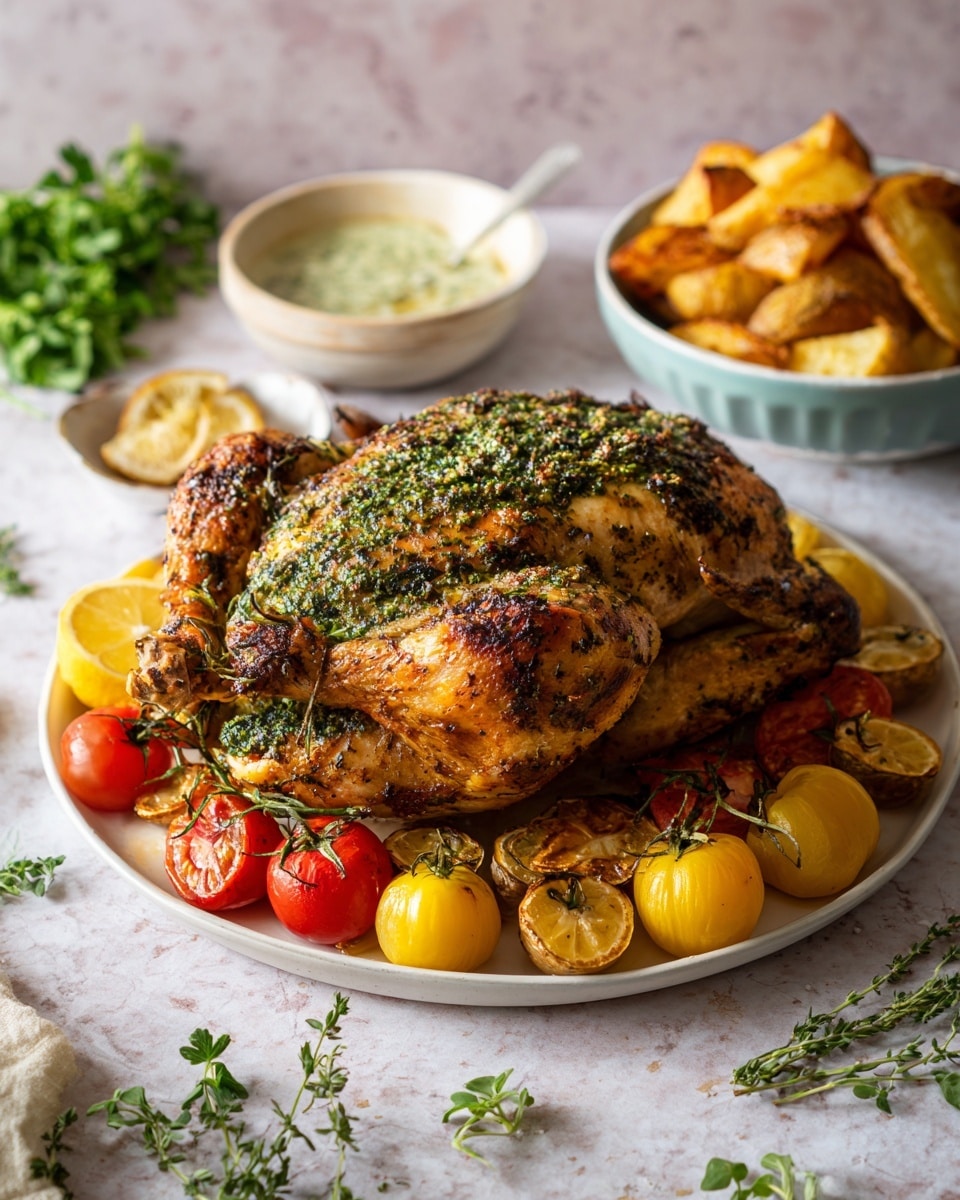Herb-Crusted Roast Chicken Recipe