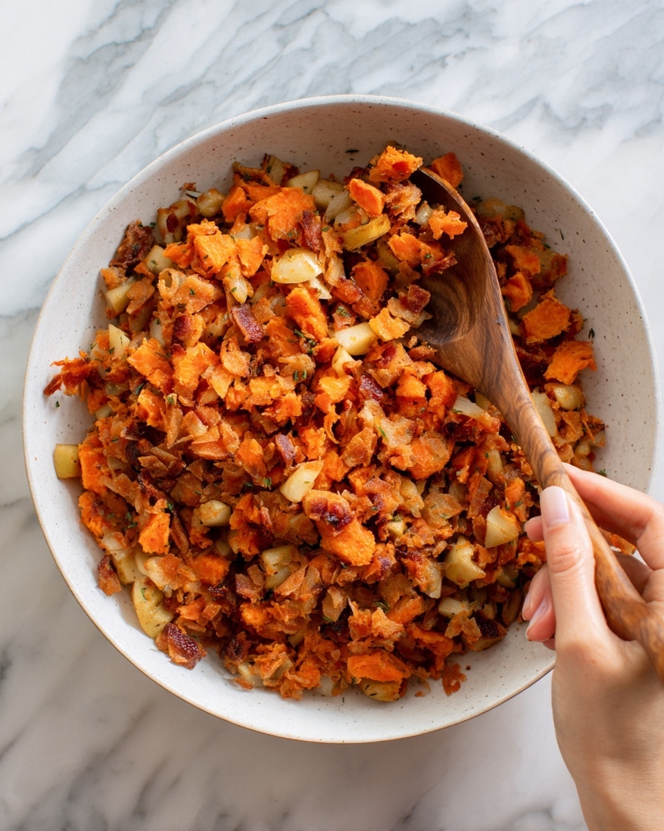 Caramelized Sweet Potato Apple Hash Browns Recipe