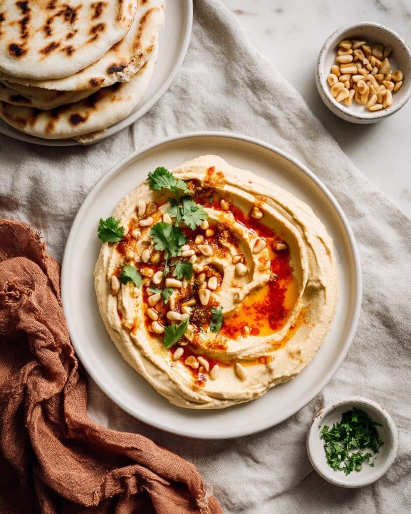 Lemony White Bean Dip with Garlic, Cumin, and Pine Nuts Recipe