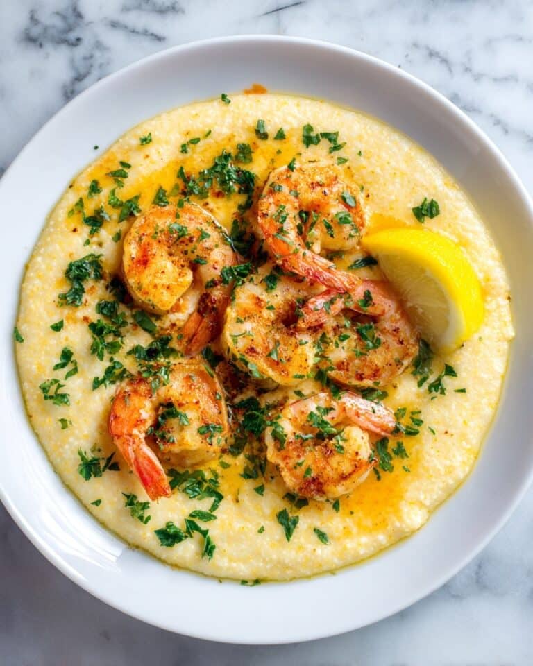 Shrimp Scampi Creamy Grits Recipe
