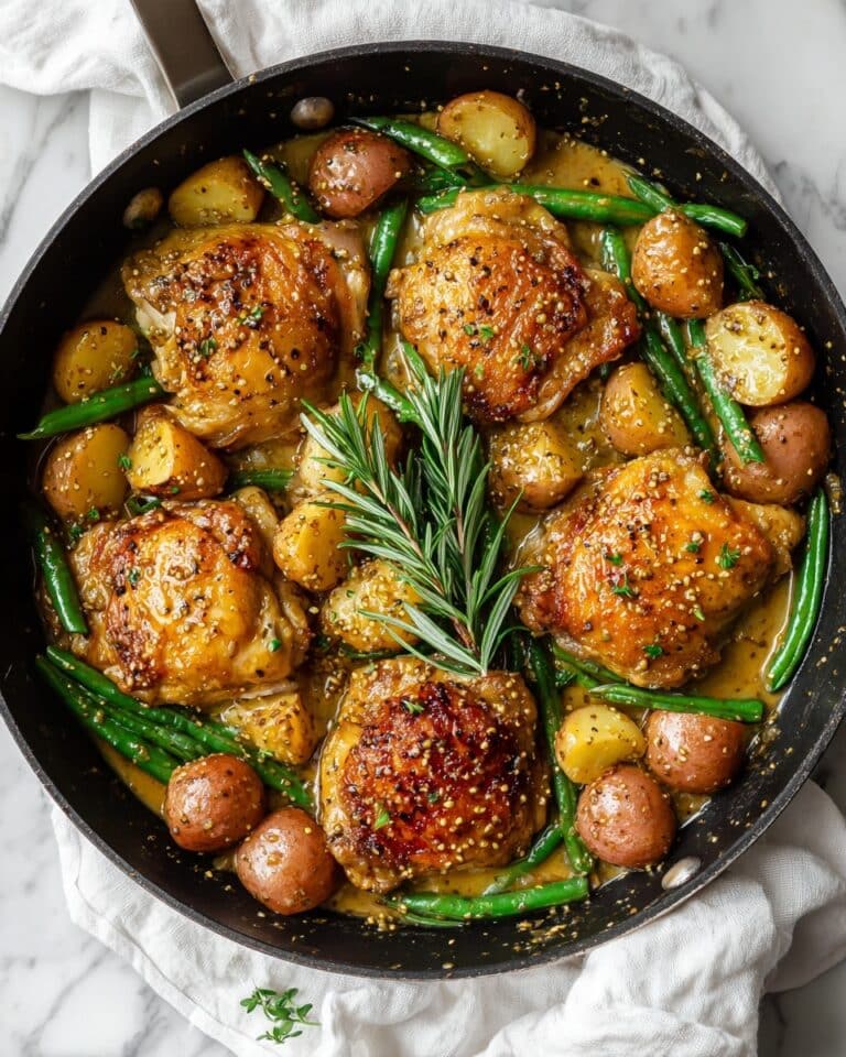 Honey Mustard Chicken & Potatoes (ONE PAN) Recipe