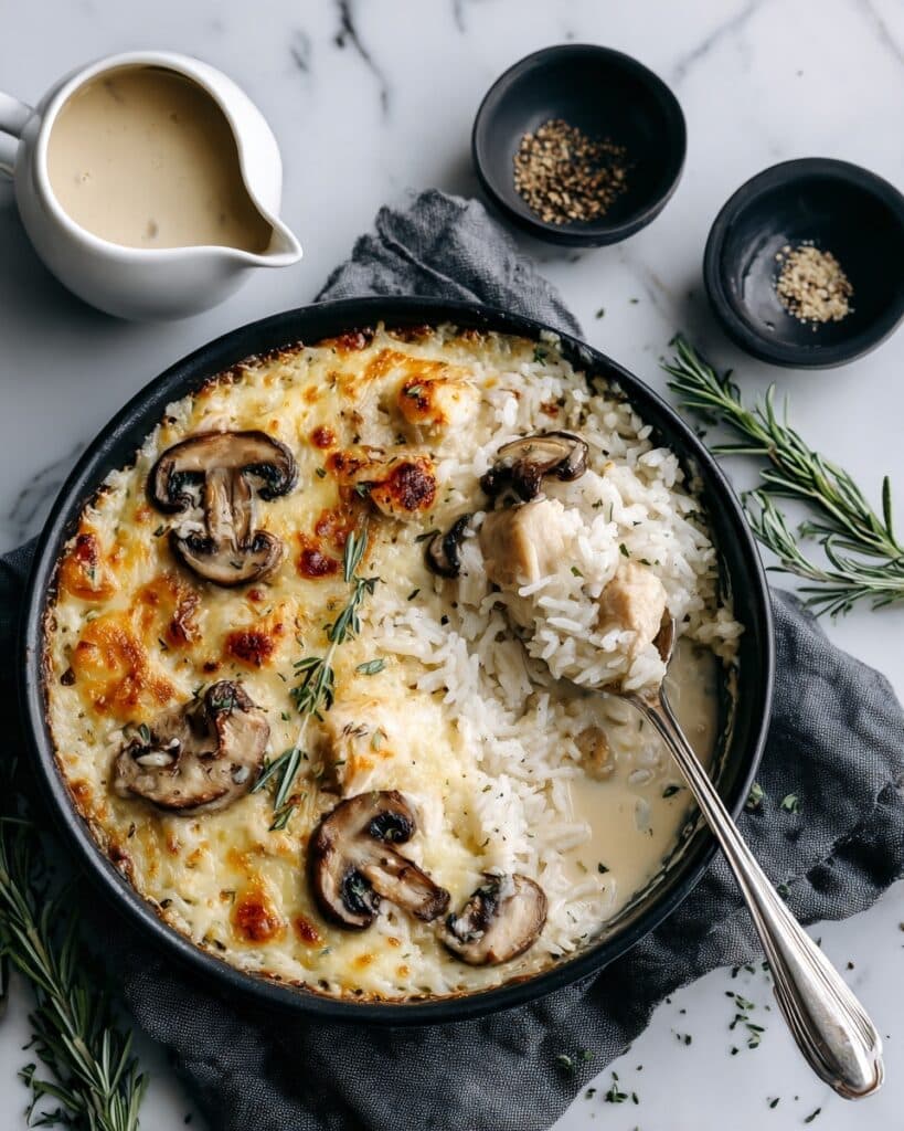 Lemon Garlic Tahini Chicken with Fluffy Rice Recipe