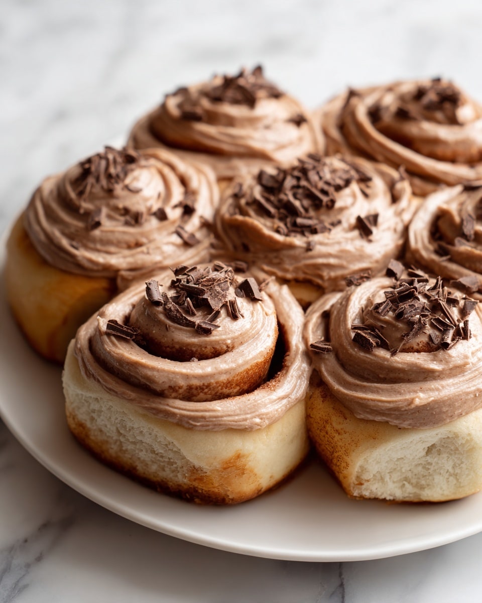 Chocolate Cinnamon Rolls with Chocolate Cream Cheese Frosting Recipe
